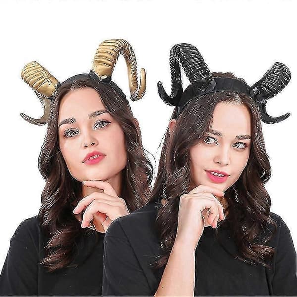 Djævlehorn Hårbånd - Gotisk Halloween Cosplay Tilbehør til Kvinder & Kostumefester size