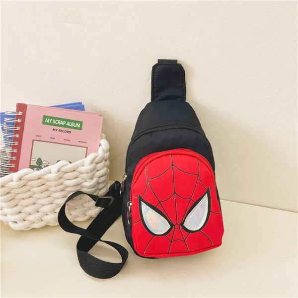Ny axelryggsäck för barn Spiderman-mönster Väska med stor kapacitet Casual Student Pojkar Flickväska As shown-11