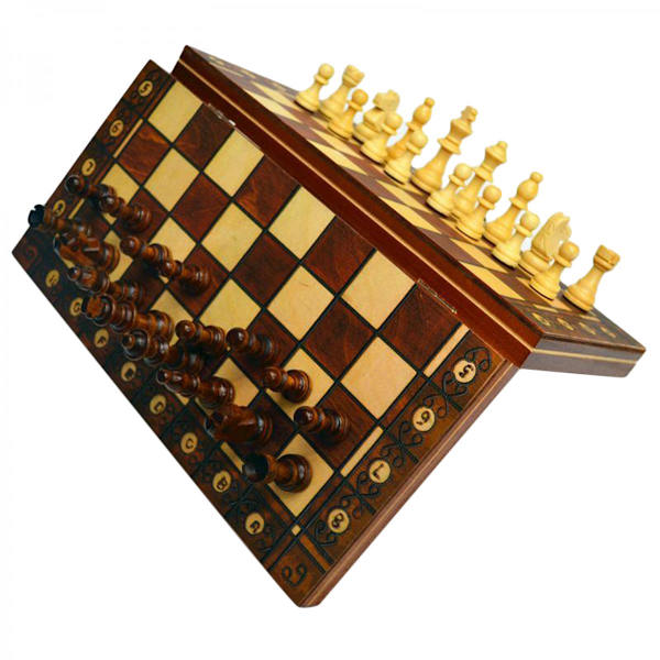 3 i 1 Schack Dam Backgammon Resebrädspel Leksaker för Vuxna