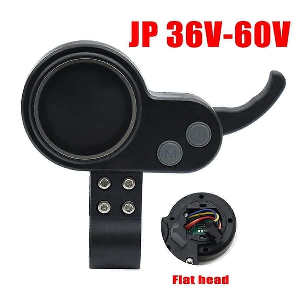 Til JP Display 36V-60V Motor Børsteløs Controller LCD Display Panel Tommelfingergas til FLJ T11 T113 El-løbehjul, B Black Blue Screen