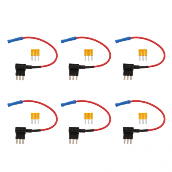 6st Circuit Fuse Tap Atl Micro 3 Mini Adapter Hållare