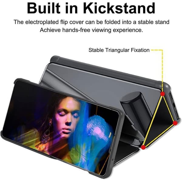 [RM]Beskyttelsescover - BOOLING - til Samsung Galaxy A17 4G/5G - Spejleffekt - Sort - Stødresistent Svart
