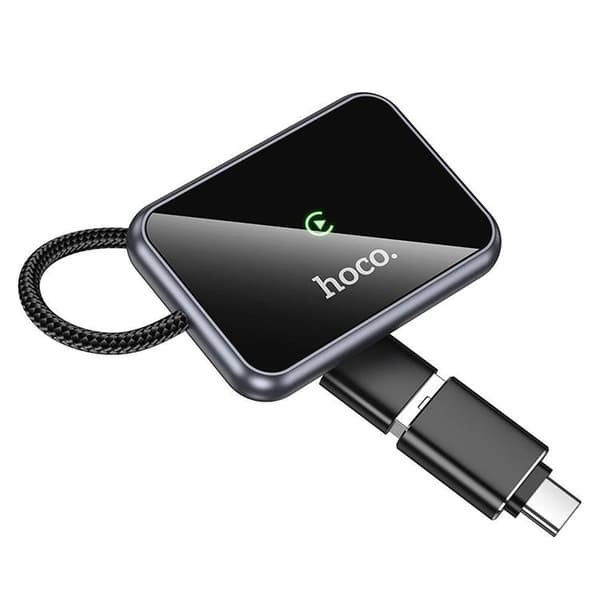 [RM]Hoco CarPlay langaton sovitin USB A - USB C HU1 - Musta 100