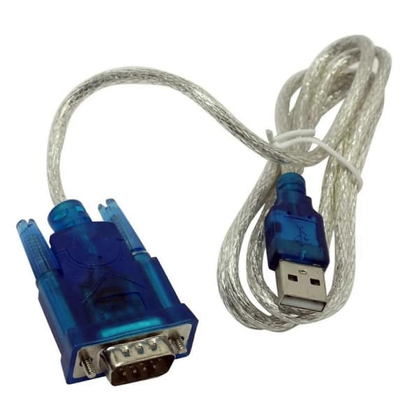 2X USB 2.0-adapter AM till COM RS232 (DB9) 1,2m 5bites UA-AMDB9-012 - Snabb dataöverföring, Universal