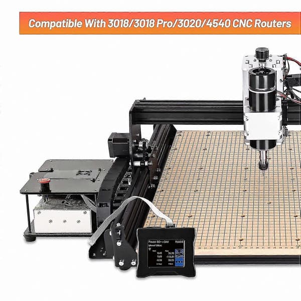 2,8 tommer touchscreen offline router-controller-modul, GRBL-kompatibelt kontrolsystem til CNC-maskiner black