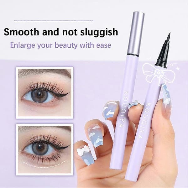 Eyeliner Svart Slät Svettresistent Vattentät Långvarig för Nybörjare