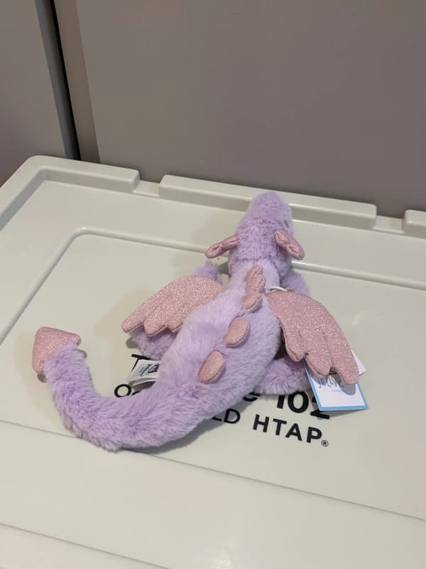 Jellycat Lila Drakväska Berlock - Söt Nøglering, Magisk Tilbehør[RM]