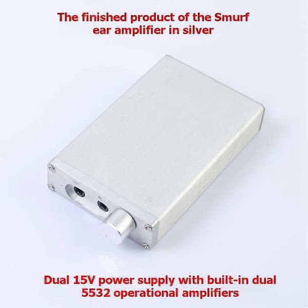 TPA6120 Klass A Bärbar HIFI Hörlursförstärkare Kit DIY Ljudupplevelse B Silver