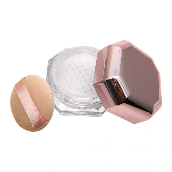 8ML 0.28OZ Tom Löst Puder Kompakt Behållare Tom Puderask Återfyllningsbar Puderflaska Box Reseset med Puff och Nät Sil och Lock