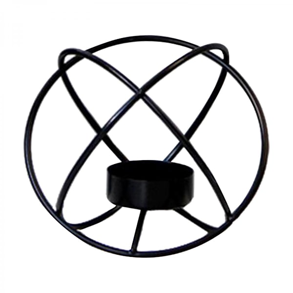 Robust och hållbar retro ljusstake i nordisk stil, geometrisk ljusstake i metall, geometrisk ljusstake