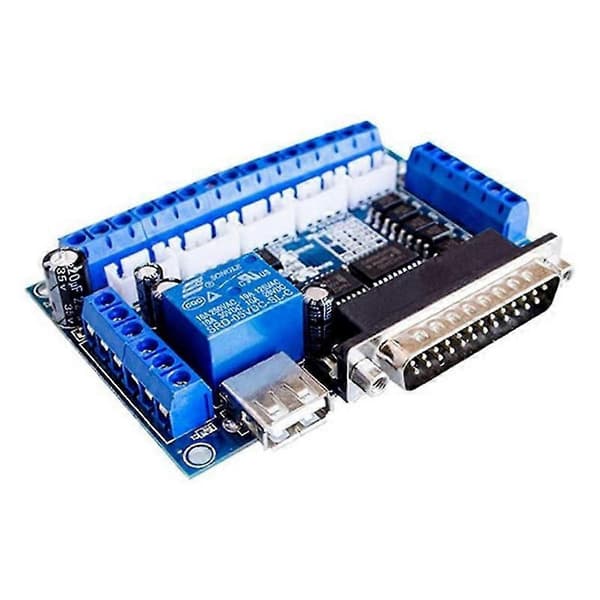 Driver Board Graveringsmaskine 5-akset CNC Breakout Board med optisk kobler til stepmotor-drevcontroller