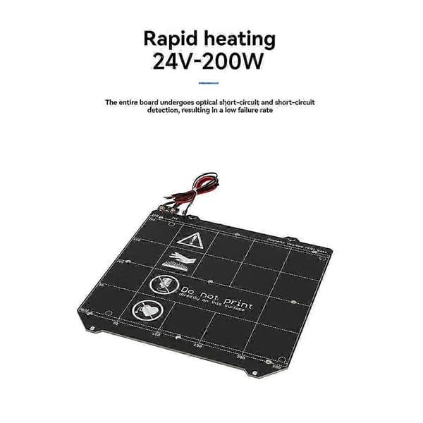 Til Prusa I3 MK3S MK52 3D-printer opvarmet seng 24V magnetisk opvarmet seng 26s
