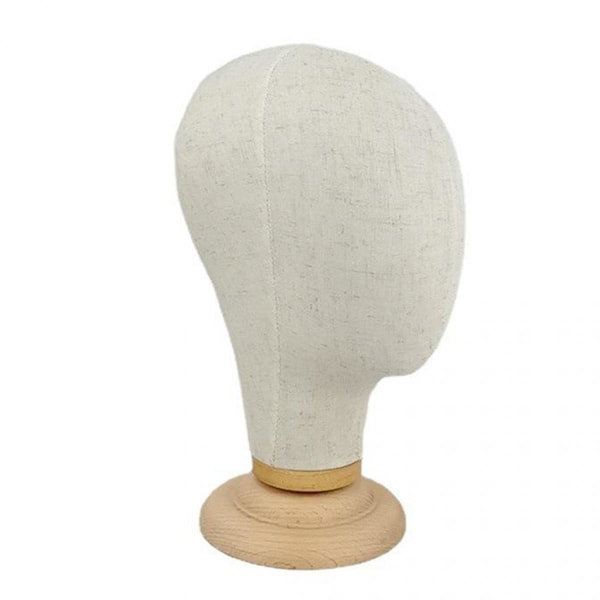 21'' Peruker Gör Hattar Kepsar Display Canvas Korkblock Mannekäng Huvud Modell Displayhållare med Ställ
