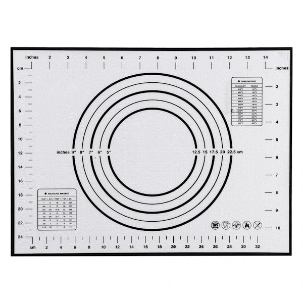 Silikon Bakmatta Degknådning Non-Stick Rullmatta 40x30 Röd