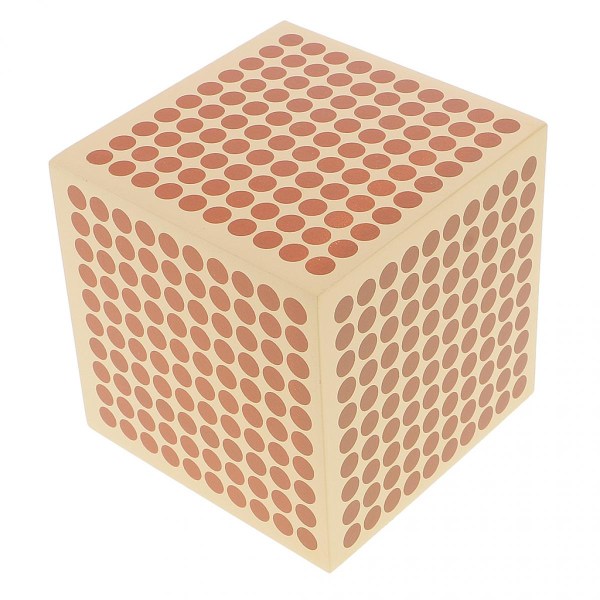 Pedagogiskt spel Barn Montessori Material Matematik Träleksak - 9000 Kubpunkter
