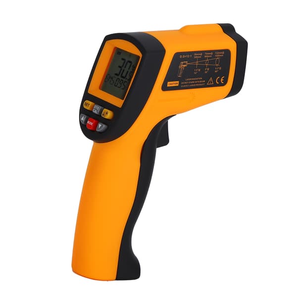 [RM]Infrared Thermometer Gun Non-Contact Laser Thermometer Adjustable Emissivity Fast Response Infrared Sensor For Surface Temperature Measurement