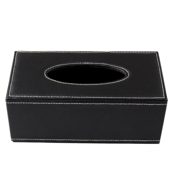PU Läder Tissue Box Omslag Hållare För Badrum Bänkskivor