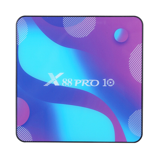 [RM]X88 PRO10 Internet TV Box Dobbeltfrekvens WIFI Bluetooth 4.0 til Android 10.0 (4+64G)