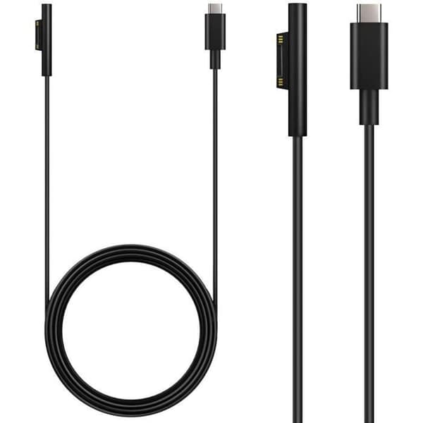 USB-C-latauskaapeli, Surface Connect - USB-C-latauskaapeli Microsoft Surface Pro X-7-6-5-4-3, Surface Laptop -laitteille