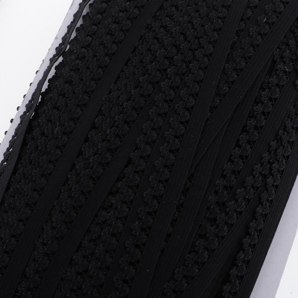 2 Rullar 50 Yards Stretch Elastisk Spetsband Kantband För Hårband Kläder DIY