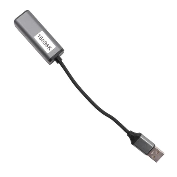 2X USB til optisk lydkonverter 16bit/96KHZ lydadapter USB til SPDIF-adapter for tilkobling av bærbar PC til lydplanke Gray