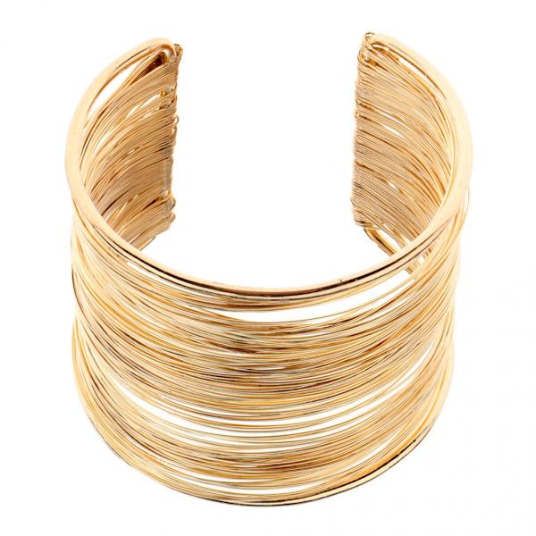 Armband i legering för kvinnor, styvt armband med minnestråd