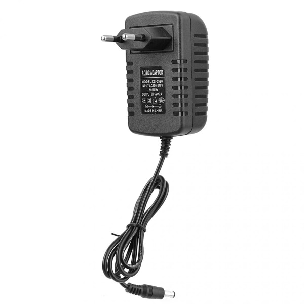 AC100-240V till DC5V 2A Strömförsörjning Laddare Konverter Adapter 5.5mm EU-kontakt