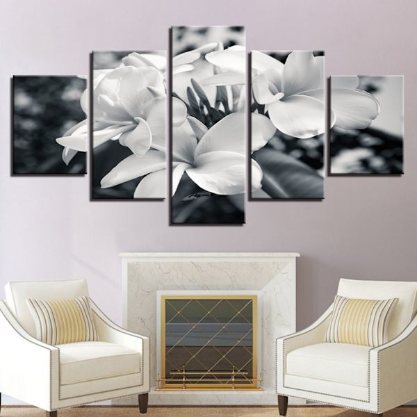 5 st Väggmålning Modern Dekoration Vardagsrum Canvas Tryck Blomma