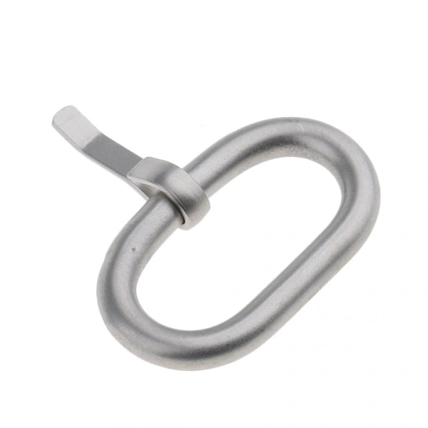 5 st Silver Rostfritt Stål Klockarmbands Hållarring med Spänne 20mm
