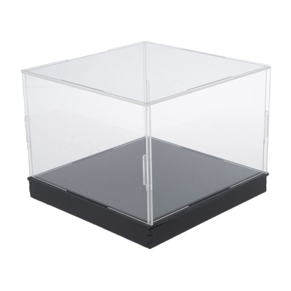 Transparent akryl Display Box Dammtät Figurer Leksak Modell Show Case 10x25x15cm