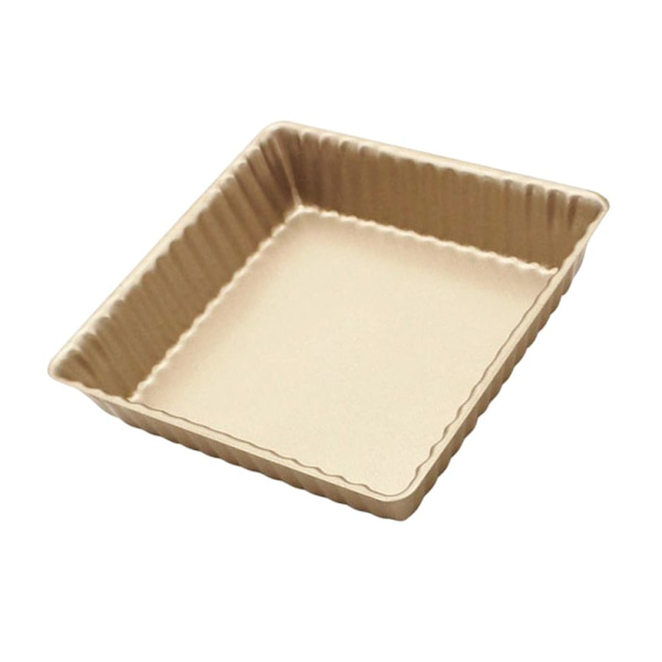 6'' Rostfritt Stål Guld Kakform Mousse Bakform Fyrkantig