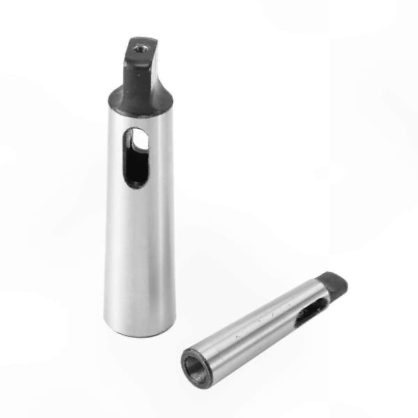 3-delt borchuck-reduseringshylsesett, MT1 til MT2, MT2 til MT3, MT3 til MT4 konisk adapter for boreverktøy gray  black