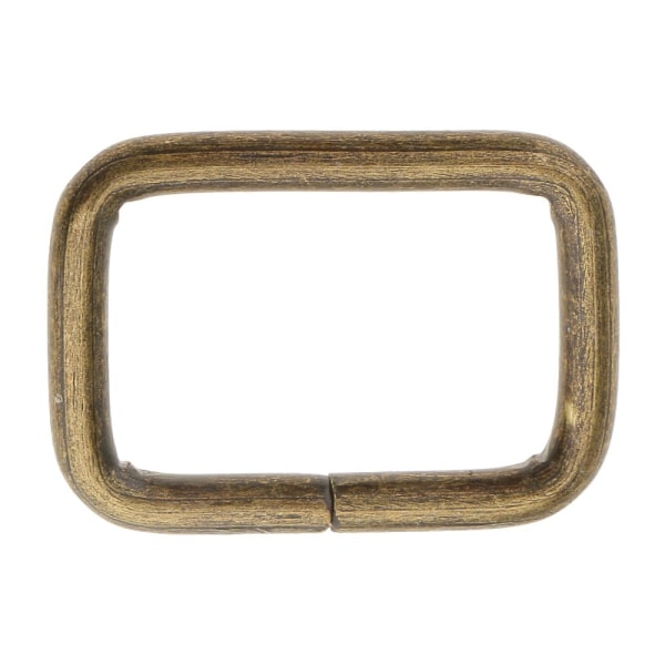 20 Stycken Metall Fyrkantigt Spänne Koppling För DIY Väskhantverk 20x12x2.8mm Brons