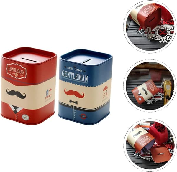 [RM]2 stk. Engangsbeholder Rustfrit Stål Razor Bank Container Blades Dispenser Barber Shop Oppbevaring