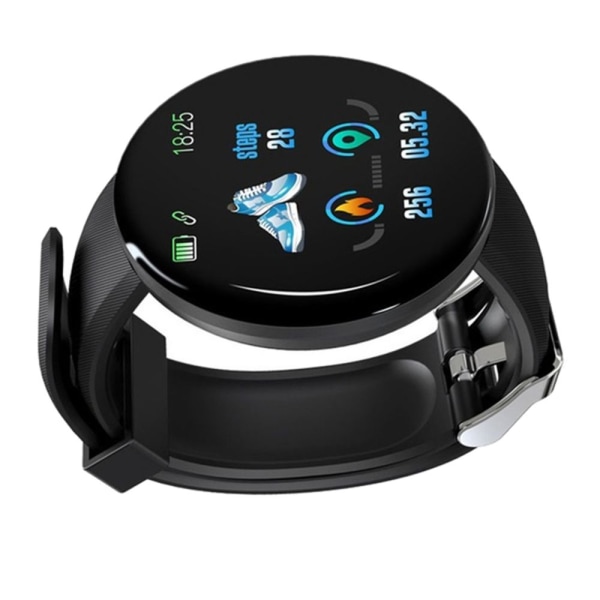 D18 Bluetooth Smart Watchband Fitness Sport Tracker Vattentät Unisex Blå
