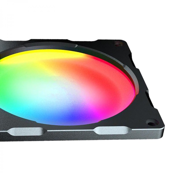 Super Tyst RGB LED PC- case Kylfläkt Höghastighets Kylare med hög ljusstyrka 12cm