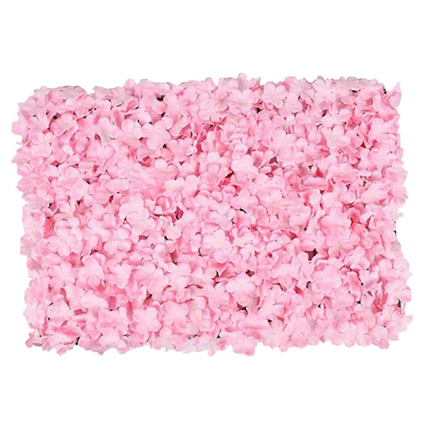 Sidenhortensia Blommor DIY Väggpanel Bröllopsbakgrund Festdekor Ros
