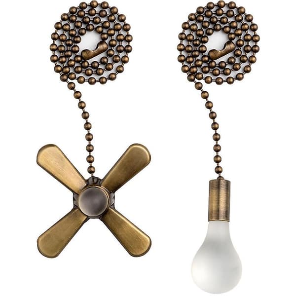 2 pcs 30.5 cm Zipper Ceiling Fan Pendant with Connector [RM]