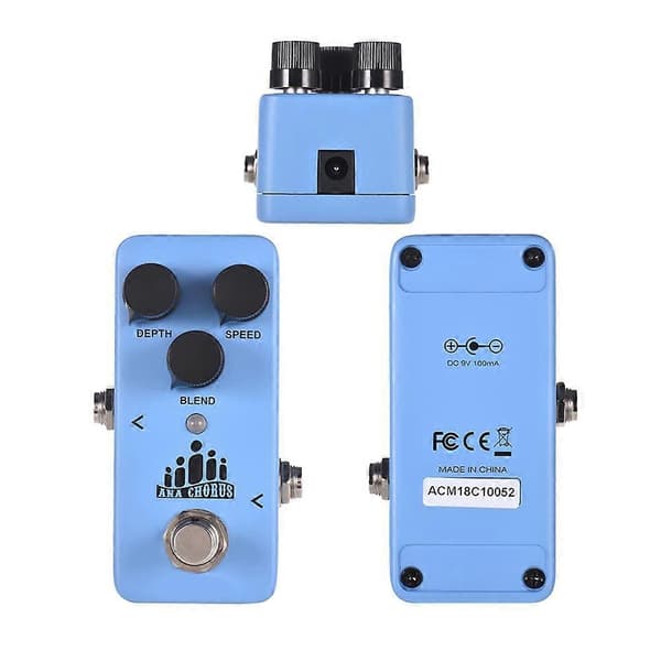 ANA CHORUS Mini Gitarrpedal Analog Chorus Gitarr Effektpedal Processor Full Metallskal med Tru