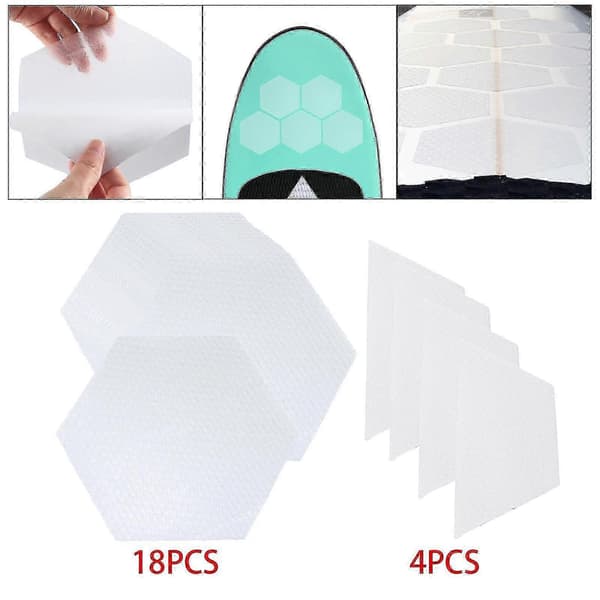 Hexagon Surfboard Traction Pads Honeycomb Hole Waxless Surfpad Deck Pads