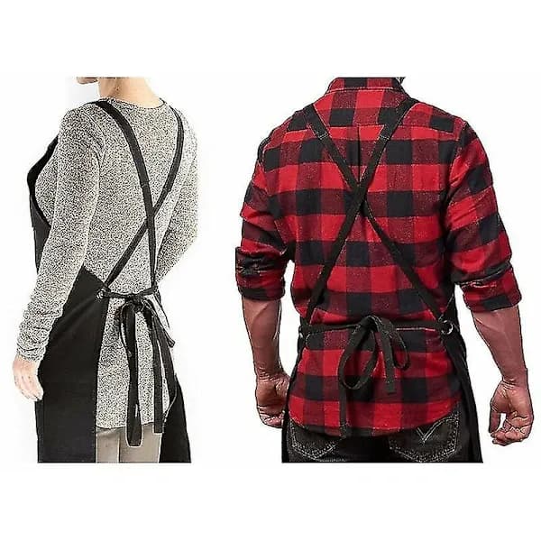 [RM] Professional Leather Welding Apron for Men with 5 Pockets. Durable Flame Retardant and Blacksmith Protection Welding Apron.