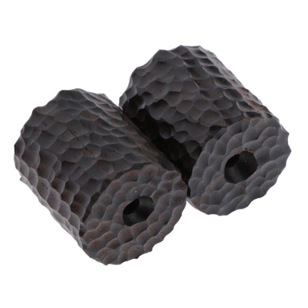 Bitar Ebenholts Trä Drakfjäll Tubpärlor För Smycken 14x16mm