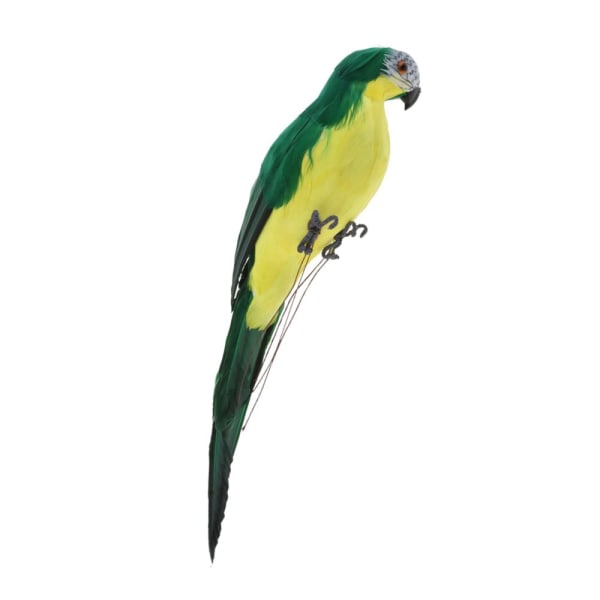 Realistisk DIY ara papegoja modell för hem konstgjord fågel figurin grön