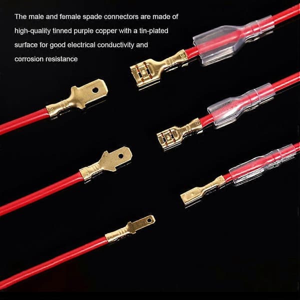 900x Bil Spade Crimp Terminal Stik Professionel Bærbar Reparation