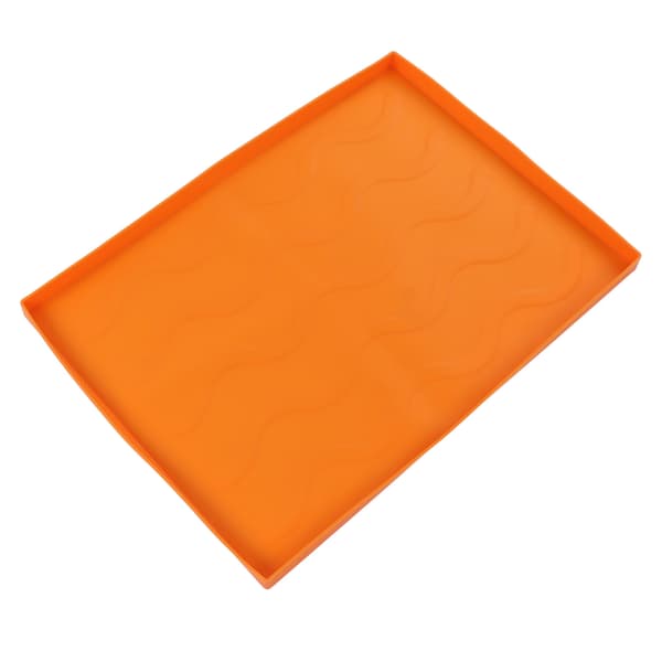 Griddle Silicone Protective Mat Cover Heavy Duty Silicone Grill Mat for BBQ Grilling Surface Medium Orange
