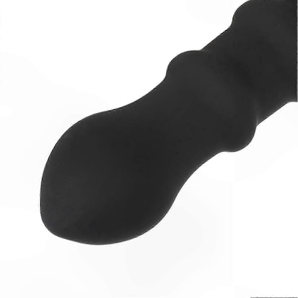 Silikonipää hierontalaitteisiin, musta spiraalimuotoilu