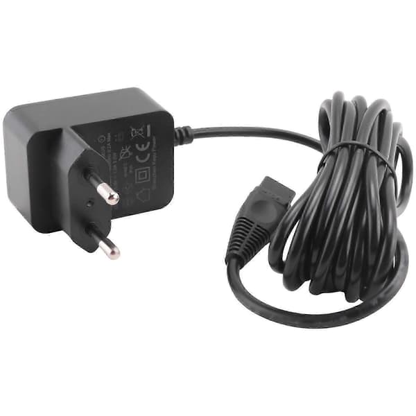 Erstatningsopladeradapter til elektrisk barbermaskine hårklipper tilbehør Black EU Plug