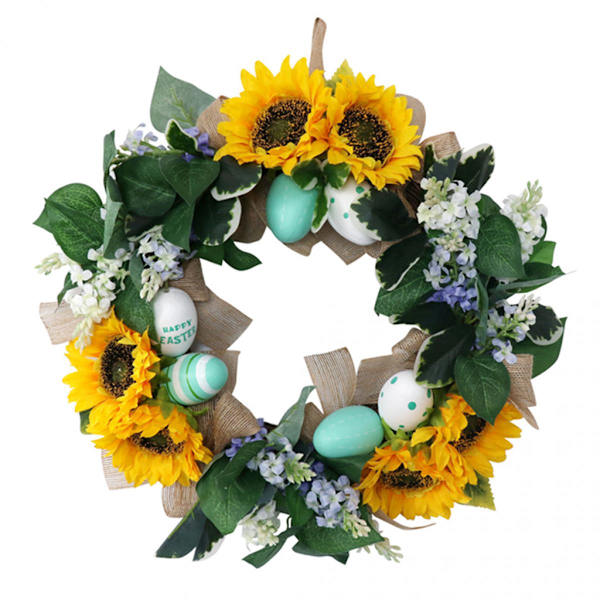 Påsk Solroskrans Blommor Krans Blomrankor Utomhus Blommig Ytterdörr Ornament Kransar Inomhus Vägg Fönster Bondgårdsdekor Till