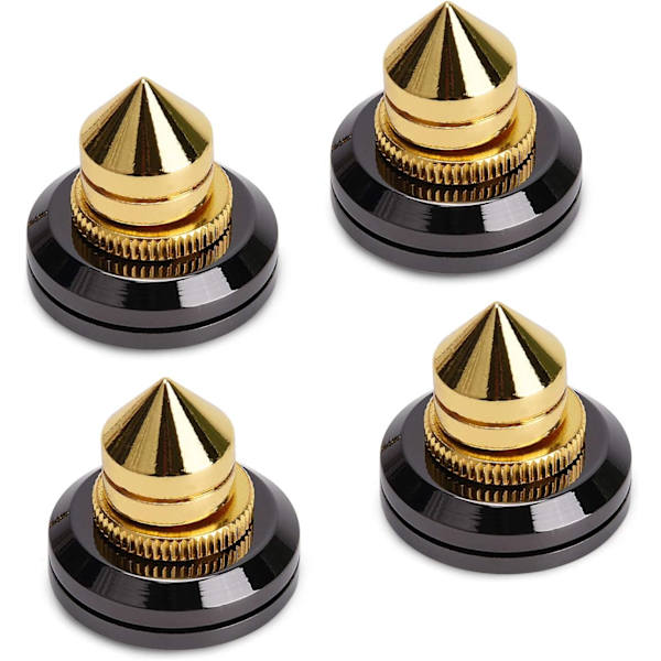 [RM]4 Audio Amplifier Turntable Isolation Mount Feet Conical Base Pad Paste Type Anti-Vibration Pad with 3M Double-Sided Adhesive