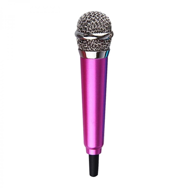 Mini Karaoke Bärbar Mikrofon Mic För Sång Röstinspelning Guld